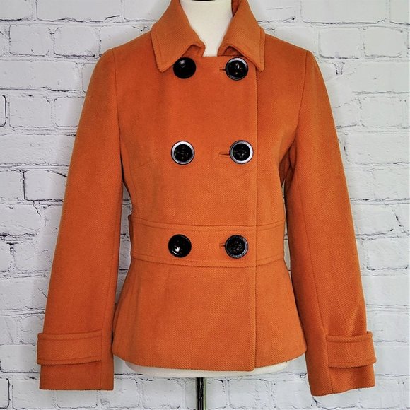 Talbots Jackets & Blazers - TALBOTS Double Breast Wool Tailored Peacoat, Sz 6